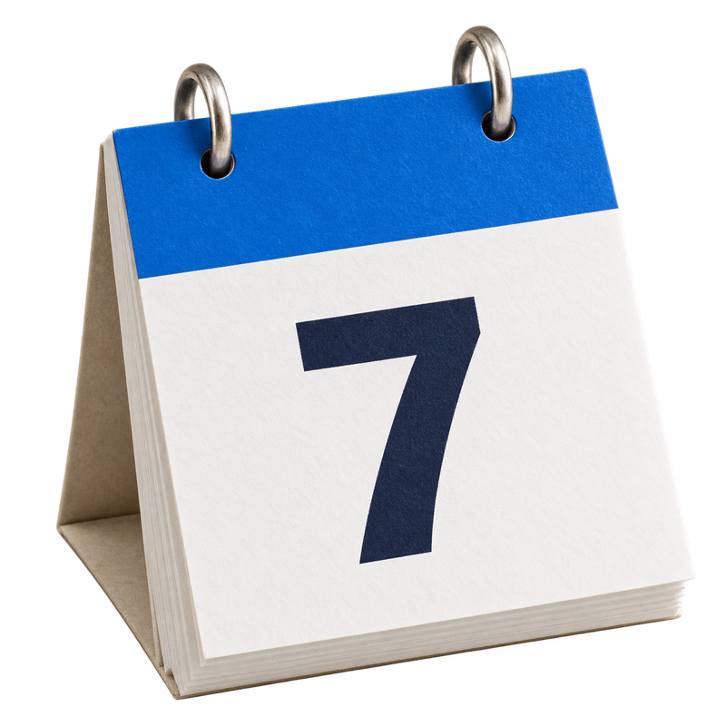 a calendar page